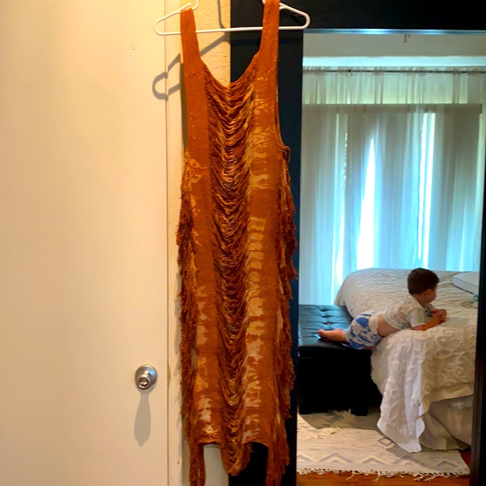 Thrifts and Threads - Crudo Tank Terracotta Dress